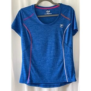 FILA Sport short‎ Sleeve Shirt Cobalt Blue Women’s size Medium